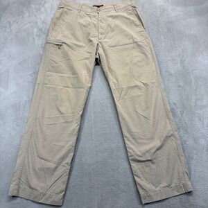Vintage Banana Republic Pants Men's 33x32 Khaki Cargo Tactel Nylon Blend Trouser